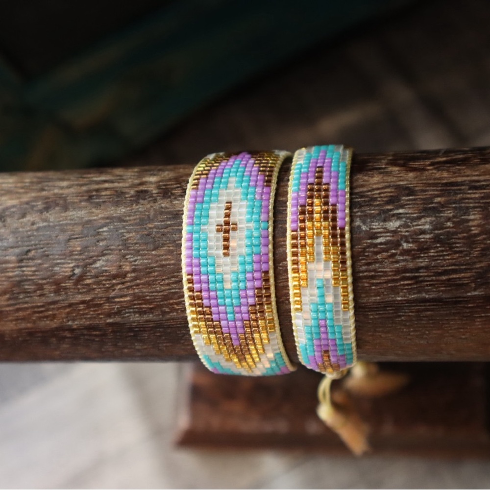 Aztec Miyuki Seed Bead Bracelet Set